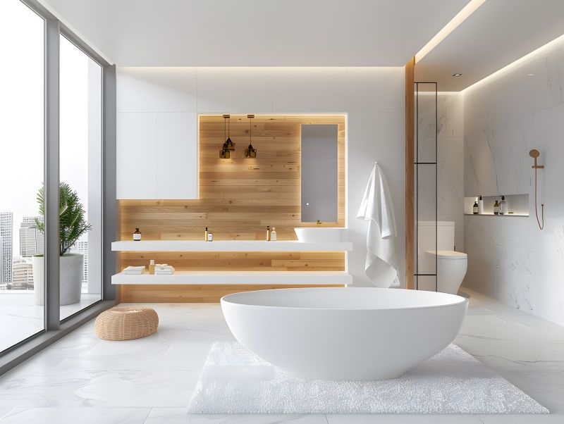Space-saving Alcove Tub